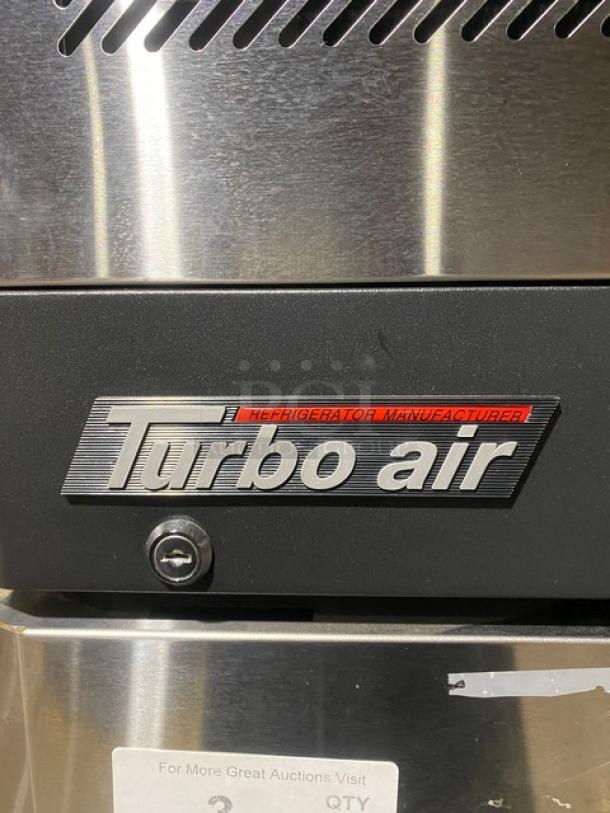 Turbo-Air Commercial Stainless Steel Half Door Dual Temp Refrigerator/Freezer Combo! With Digital Touch Control Panel! Model: JRF-19 SN: J1RF2A8015! 115V 1 Phase! - Image 8 of 11