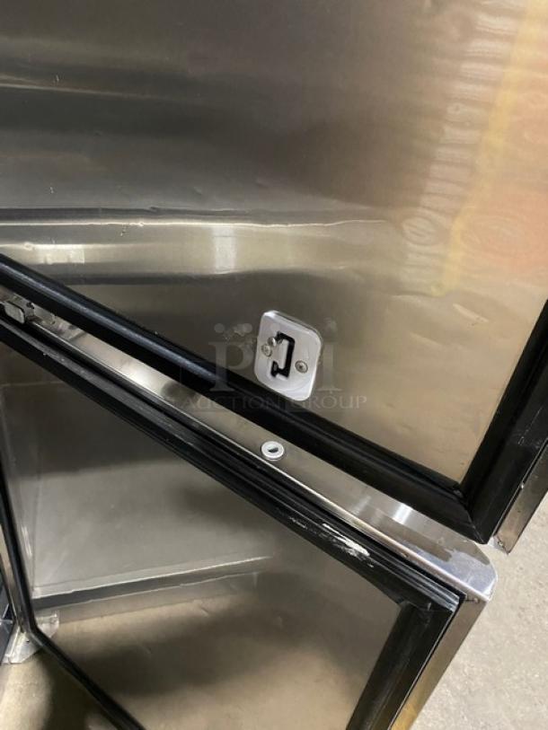 Turbo-Air Commercial Stainless Steel Half Door Dual Temp Refrigerator/Freezer Combo! With Digital Touch Control Panel! Model: JRF-19 SN: J1RF2A8015! 115V 1 Phase! - Image 9 of 11