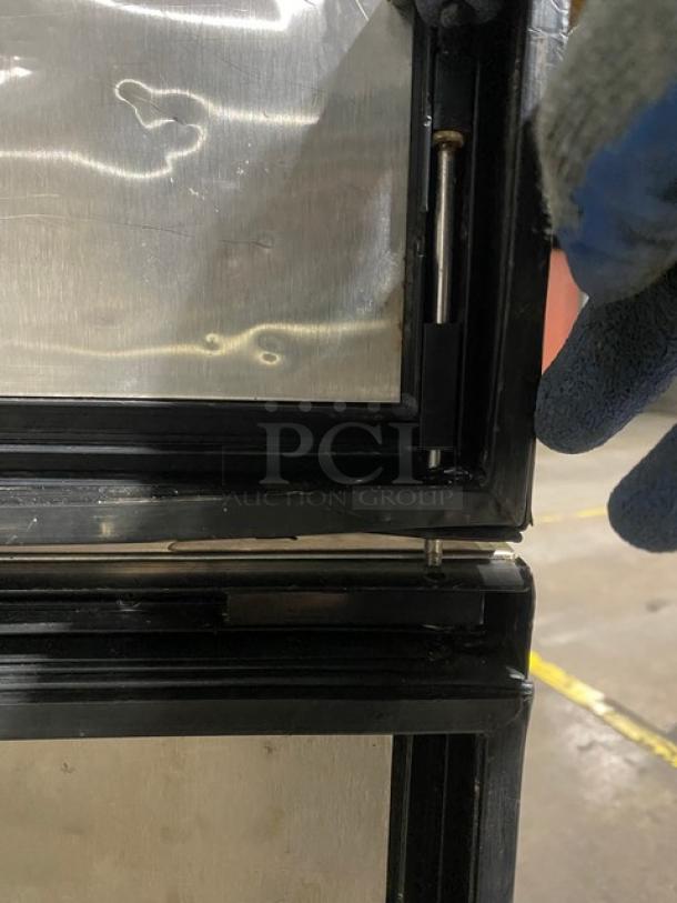 True Commercial Stainless Steel Solid Half Door Single Section Reach In Refrigerator! With Poly Coated Wire Racks! Model: TS-23-2 SN: 6980355!  115V 1 Phase! On Casters! - Image 8 of 10