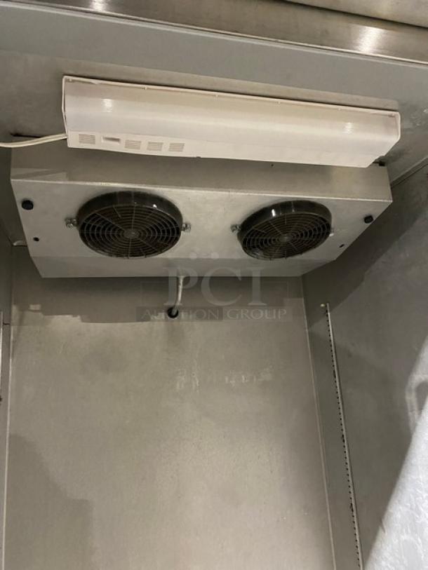 Continental Commercial Stainless Steel Single Glass Door Extra-Wide Reach In Refrigerator Merchandiser! With Wire Racks! Model: 1RX-GD SN: 14451509! 115V 1 Phase! On Casters! - Image 6 of 10