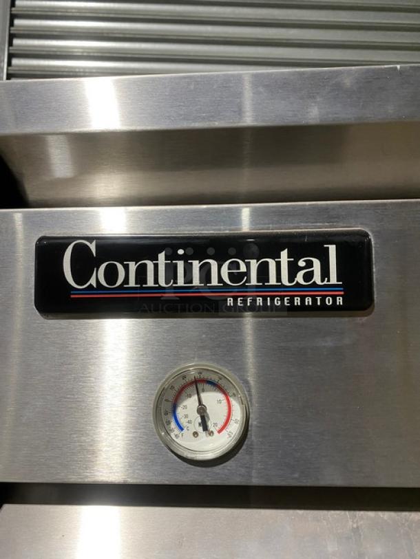 Continental Commercial Stainless Steel Single Glass Door Extra-Wide Reach In Refrigerator Merchandiser! With Wire Racks! Model: 1RX-GD SN: 14451509! 115V 1 Phase! On Casters! - Image 8 of 10