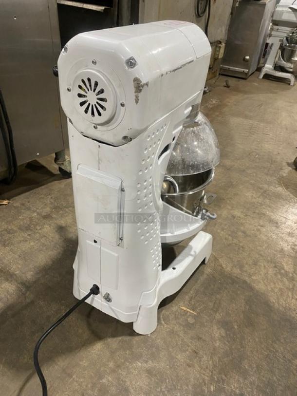 Late Model! 2024! Commercial Floor Style 30 Quart Planetary Mixer! With Clear Polycarbonate Splash Guard! With Stainless Steel Mixing Bowl & Spiral Dough Hook Attachment! Model: HL-B30M SN: 24HL7124-048! 110V 1 Phase! - Image 3 of 10