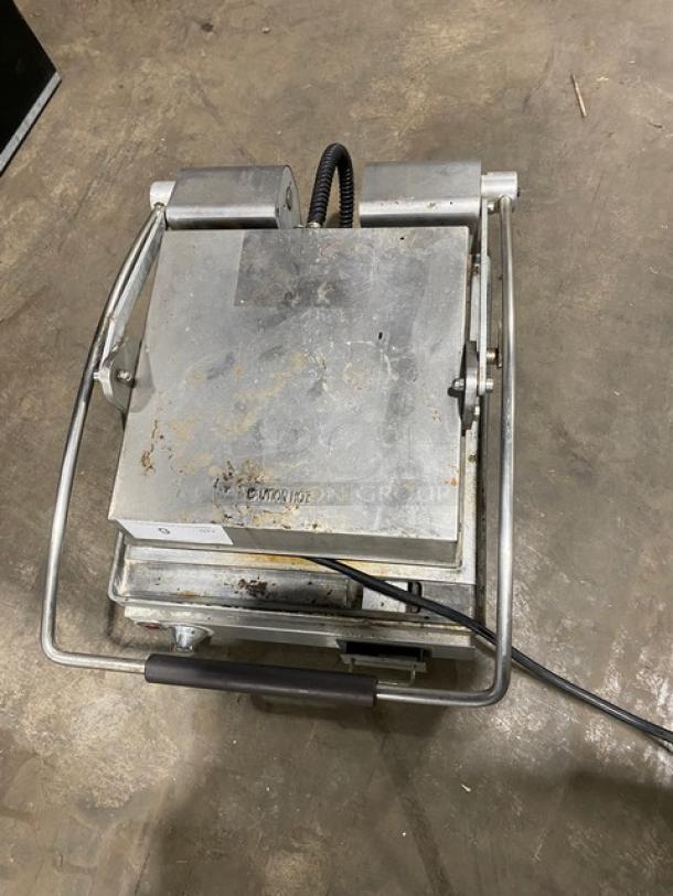 Star Pro-Max 2.0 Series Commercial Stainless Steel Electric Powered Countertop Sandwich/Panini Press Grill! WIth Smooth Aluminum Plates! Model: PST14 SN: PST140515A0003! 240V 1 Phase! On Legs! - Image 9 of 9