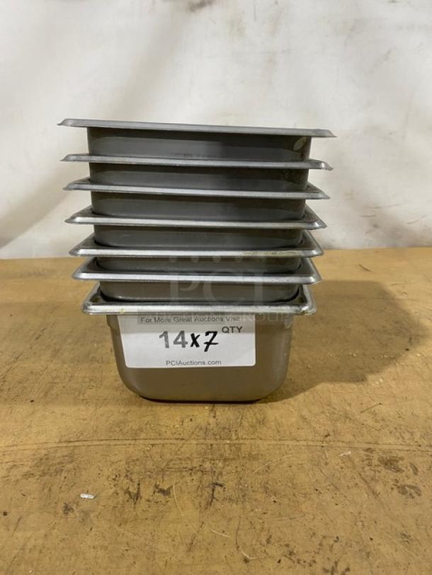 Commercial Stainless Steel Steam Table/Hotel Pans! 7X Your Bid! - Image 1 of 6