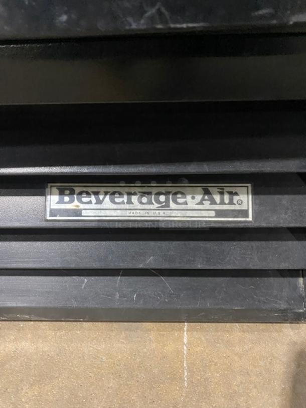 Beverage-Air Commercial Black Double Glass Swing Door Reach In Refrigerator Merchandiser! With Poly Coated Wire Racks! Model: MT49-B! 115V 1 Phase! - Image 7 of 9