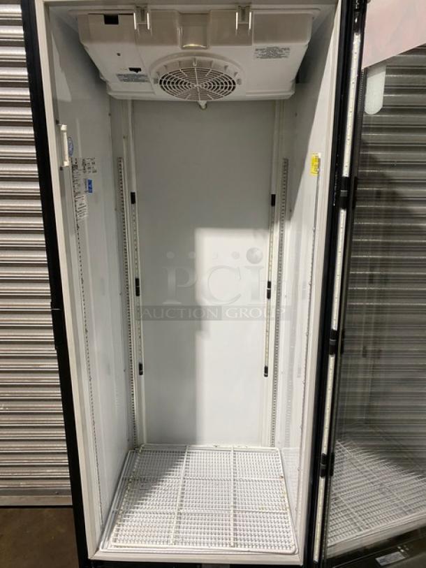 Imbera Coca'Cola Style Commercial Black Single Glass Swing Door Reach In Refrigerator Merchandiser! Energy Star Certified! With Poly Coated Wire Rack! Model: G319 C02 SN: 111161212850! 115V 1 Phase! - Image 5 of 8