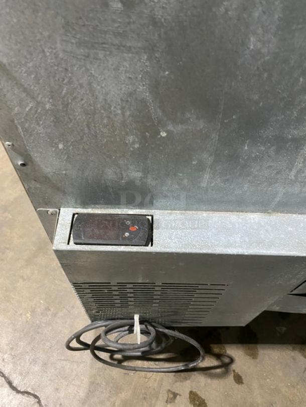 Silver King Commercial Stainless Steel Single Door Refrigerated Topping/Condiment Station! With Poly Coated Wire Rack! Model: SKFSM SN: SBEC162203A! 115V! On Casters! - Image 9 of 11