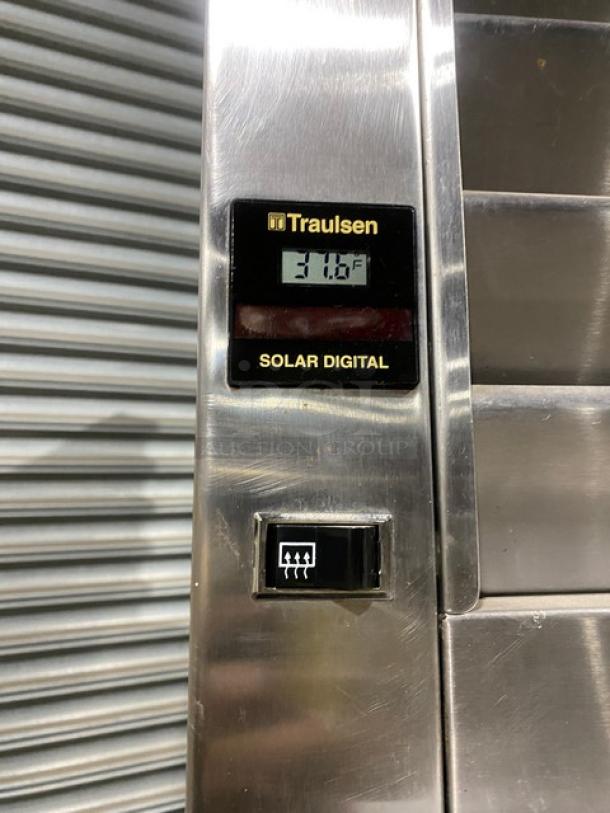 Traulsen Commercial Stainless Steel Solid 2 Door Reach In Refrigerator! With Poly Coated Wire Racks! Model: SG20010 SN: T955290A98! 115V 1 Phase! On Legs! - Image 9 of 11