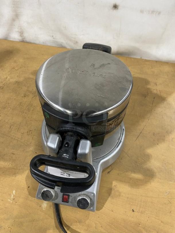 Cuisinart Breakfast Express Series Commercial Stainless Steel Electric Powered Countertop Waffle/Omelet/Pancake Maker! Model: WAF-B50! 120V! - Image 8 of 9