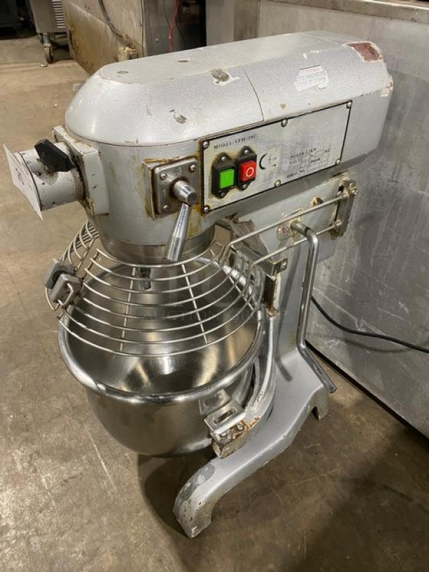 Commercial Floor Style 20 Quart Planetary Mixer! With Stainless Steel Splash Guard & Mixing Bowl! Model: VFM-20C SN:620695! 110V 1 Phase! - Image 2 of 11