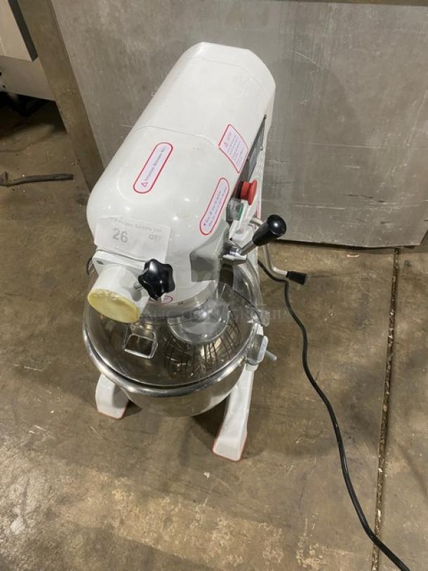 Late Model! 2024! Commercial Floor Style 30 Quart Planetary Mixer! With Clear Polycarbonate Splash Guard! With Stainless Steel Mixing Bowl & Wire Whip/Whisk Attachment! Model: HL-B30M SN: 24HL7124-039! 110V 1 Phase! - Image 9 of 11