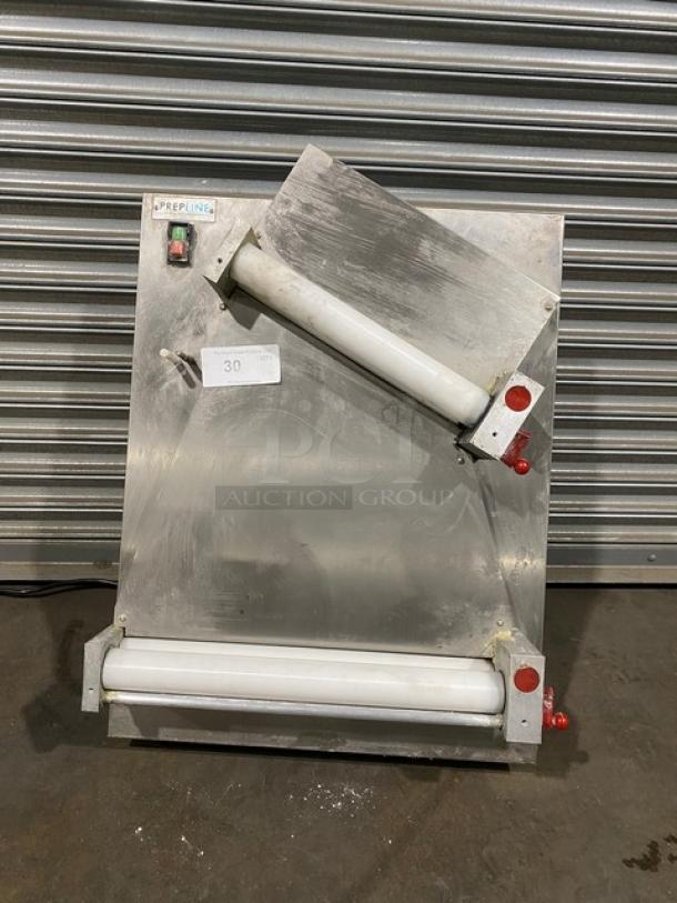 Prepline Commercial Stainless Steel 18" Two Stage Countertop Dough Sheeter!  Model: DR18-2! 120V! - Image 1 of 8