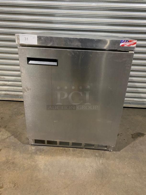 Delfield Commercial Stainless Steel Undercounter Single Door Refrigerator! With Poly Coated Wire Rack! Model: UC4427N SN: 1409152002020! 115V 1 Phase! On Casters! - Image 1 of 9