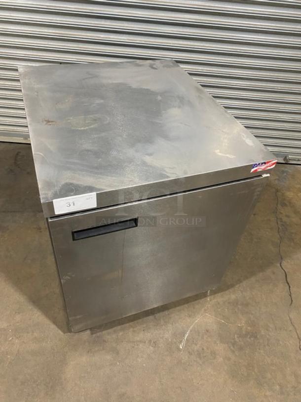 Delfield Commercial Stainless Steel Undercounter Single Door Refrigerator! With Poly Coated Wire Rack! Model: UC4427N SN: 1409152002020! 115V 1 Phase! On Casters! - Image 9 of 9
