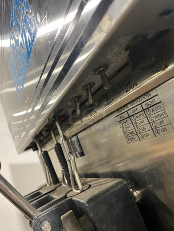 Electro Freeze Freedom 360 Series Commercial Stainless Steel Air-Cooled Dual Flavor Twist Soft Serve Ice Cream/Frozen Yogurt Machine! With 2 Hoppers & 3 Dispensers! Model: 88TN-CMT-213 SN: A2F105! 230V 1 Phase! On Legs! - Image 7 of 12