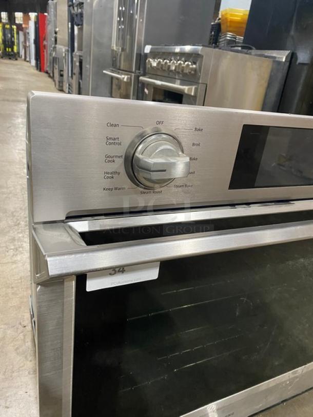 Samsung! 2023! Commercial Stainless Steel Electric Powered Smart Single Wall Mounted Dual Convection Multi-Cook Oven! With Flex Duo Technology & Removable Divider! With Thermostatic Controls! With Gliding Oven Rack! With Wi-fi Connectivity! Model: NV51K7770SS SN: 0E907DCW100042E! 120/240V! - Image 7 of 10
