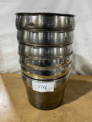 Commercial Stainless Steel Vegetable Inset Pans! 6X Your Bid!