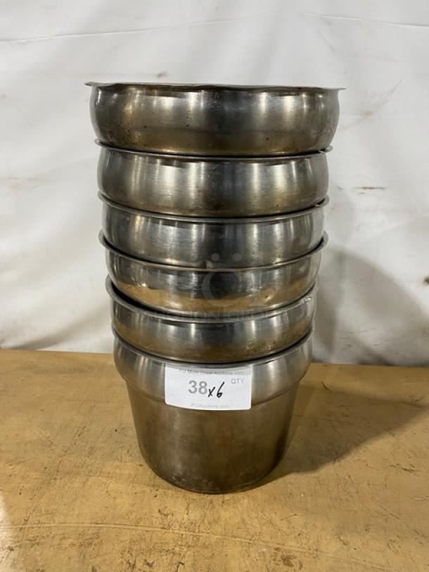 Commercial Stainless Steel Vegetable Inset Pans! 6X Your Bid! - Image 1 of 7