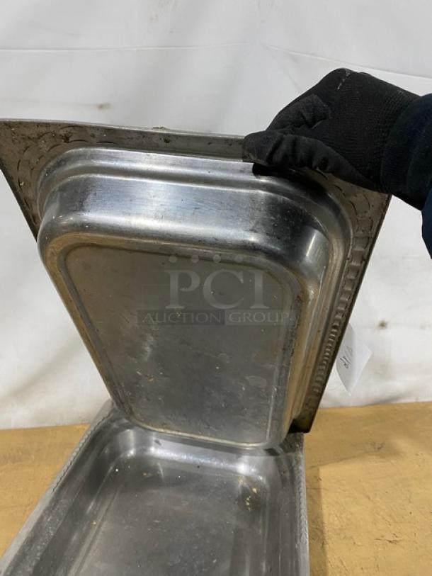 Commercial Stainless Steel Decorative Steam Table/Hotel Pans! 6X Your Bid! - Image 3 of 6