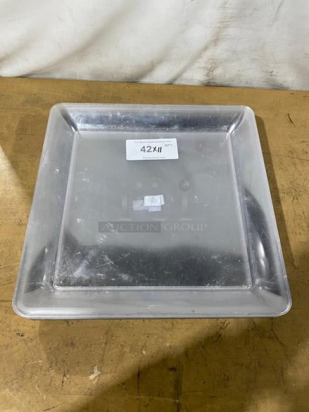 Fineline Commercial Clear 16"x16" Platter Pleasers! Model: 3516-CL! 11X Your Bid! - Image 1 of 7