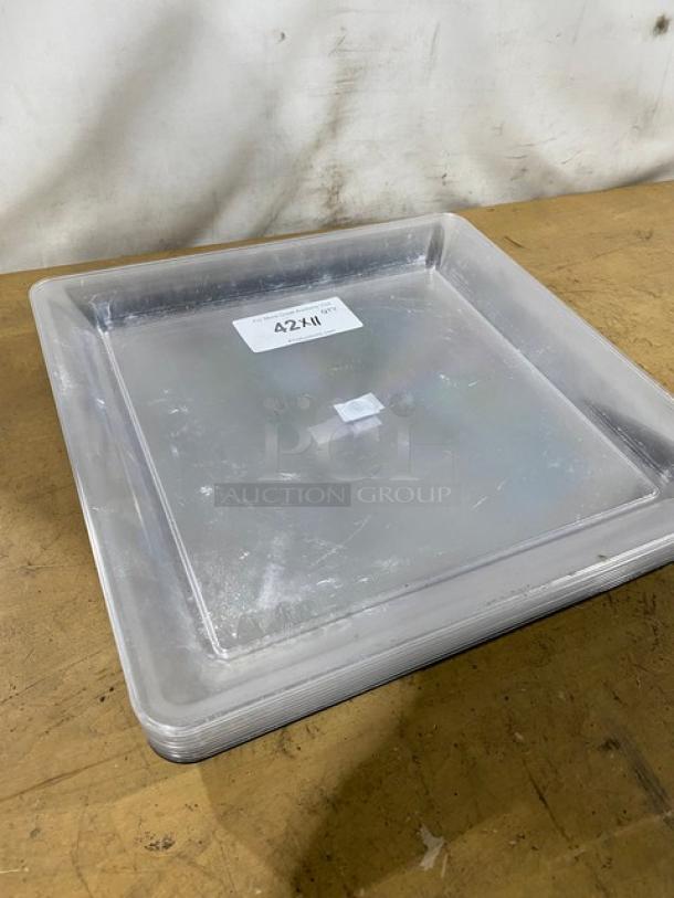 Fineline Commercial Clear 16"x16" Platter Pleasers! Model: 3516-CL! 11X Your Bid! - Image 2 of 7