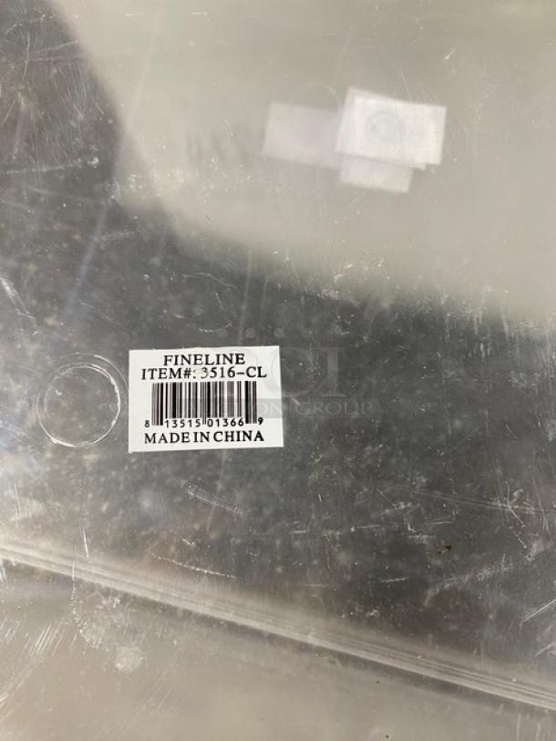 Fineline Commercial Clear 16"x16" Platter Pleasers! Model: 3516-CL! 11X Your Bid! - Image 5 of 7