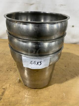 Commercial Stainless Steel Vegetable Inset Pans! 3X Your Bid!