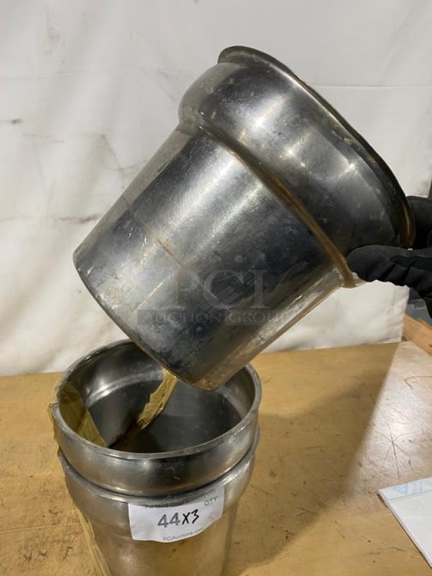 Commercial Stainless Steel Vegetable Inset Pans! 3X Your Bid! - Image 5 of 5