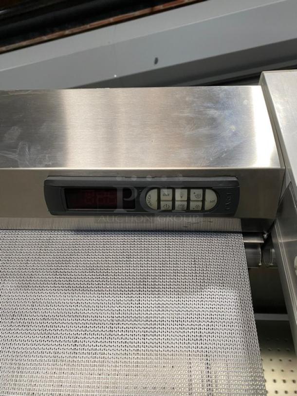 GTI Designs Commercial Stainless Steel Self-Contained 4 Tier Refrigerated Open Grab-N-Go Merchandiser Display Case! With Adjustable Shelves & Tag/Label Holders! With Pull Down Night Curtain! With Remote Compressor! - Image 7 of 11