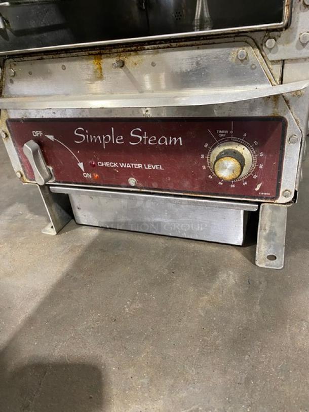 Southbend Simple Steam Series Commercial Stainless Steel Electric Powered 5 Pan Steamer! With Build In Pan Holding Rack! Model: EZ-5 SN: 07F46349-2! 208V 1 Phase! - Image 6 of 9