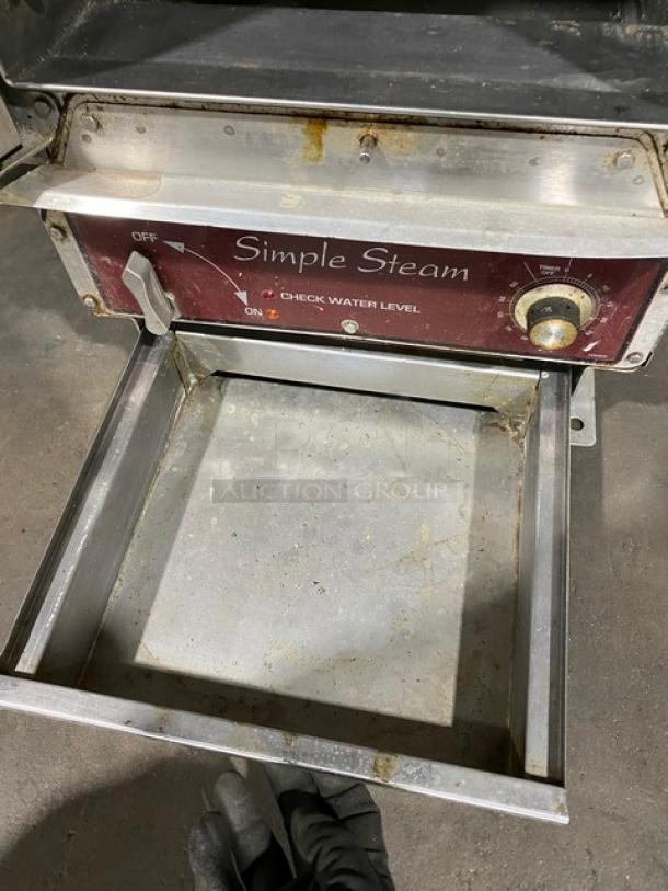 Southbend Simple Steam Series Commercial Stainless Steel Electric Powered 5 Pan Steamer! With Build In Pan Holding Rack! Model: EZ-5 SN: 07F46349-2! 208V 1 Phase! - Image 7 of 9
