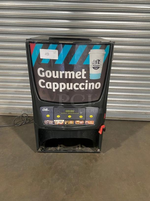Wilbur Curtis Concept Series Commercial Black Countertop Cappuccino/Hot Beverage Machine! With 5 Flavor Hoppers! With Hot Water Dispenser! Model: PCGT5F10822 SN: 10663835! 120V 1 Phase! - Image 1 of 12