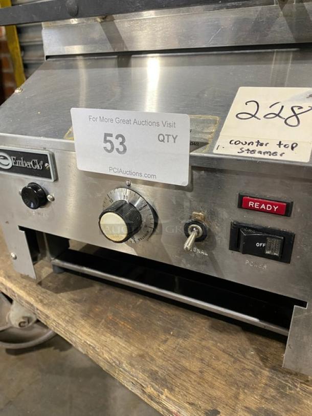 EmberGlo Commercial Stainless Steel Electric Powered Countertop Tap Water Steamer! Model: ES5TS18 SN: 041637! 120V 1 Phase! On Legs! - Image 6 of 11