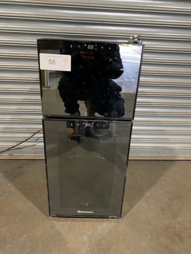 Wine Enthusiast Commercial Black Free-Standing 21 Bottle Dual Zone Wine Cooler! With 2 Independent Cooling Zones! With Digital Touch Controls! Model: 272 03 19 05 SN: CAN14096637! 110V! - Image 1 of 7