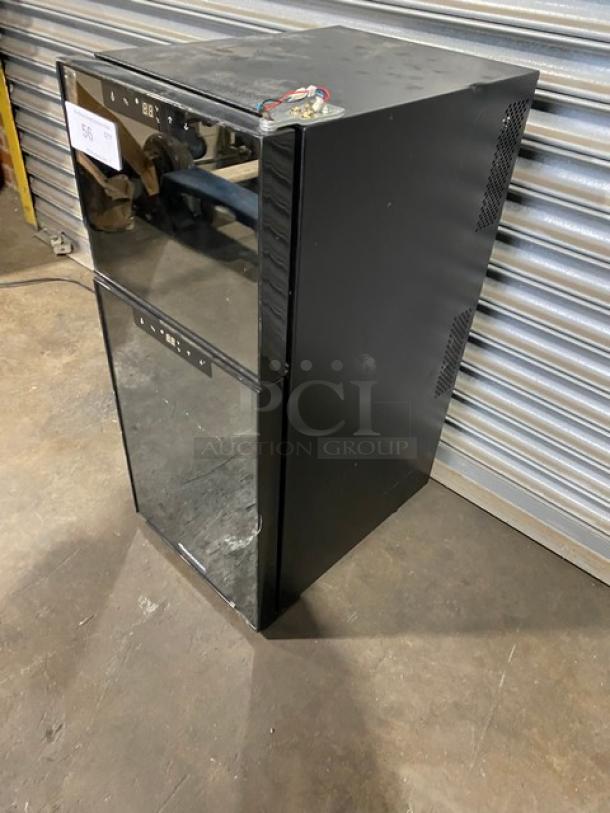 Wine Enthusiast Commercial Black Free-Standing 21 Bottle Dual Zone Wine Cooler! With 2 Independent Cooling Zones! With Digital Touch Controls! Model: 272 03 19 05 SN: CAN14096637! 110V! - Image 2 of 7