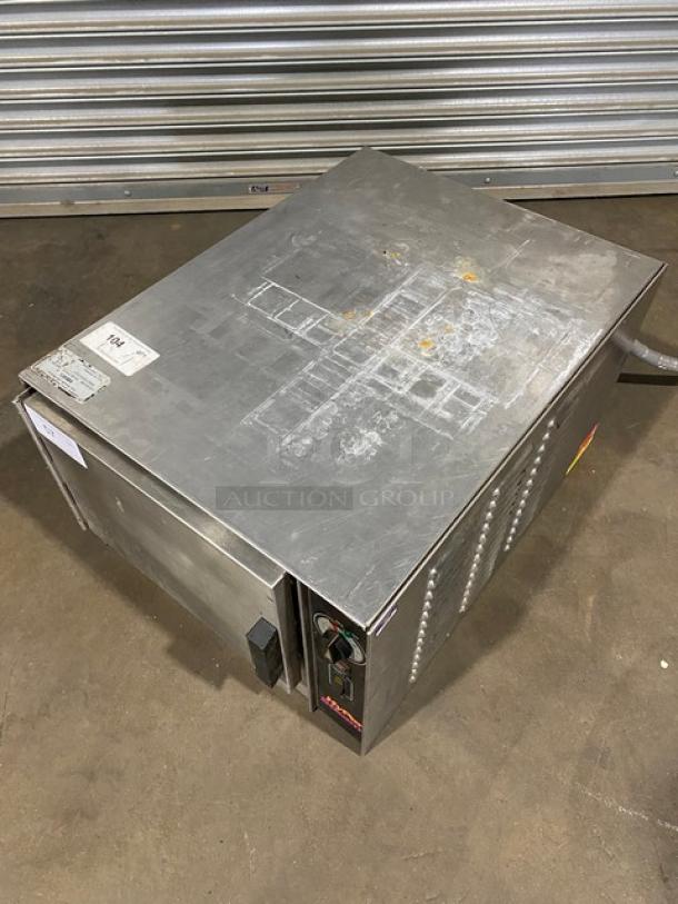 Groen HyPer Steam Series Commercial Stainless Steel Electric Powered Countertop 3 Pan Convection Steamer! With Built In Pan Holding Racks! Model: HY-3E STEAMER SN: 3E1646MS! 208V 3 Phase! - Image 7 of 10