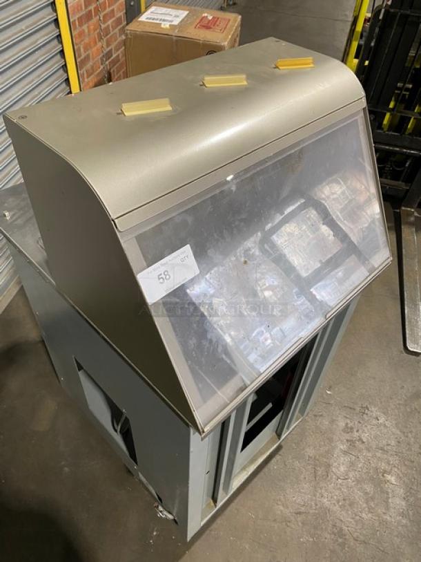Duke Subway Style Commercial Electric Powered Single Well Heated Drop In Pan Food/Soup Warmer! With Sneeze Guard & Stainless Steel Prep Station! With Enclosed Storage Underneath! Model: SWH700-25FL M SN: 02083947! 120V 1 Phase! On Legs! - Image 13 of 13
