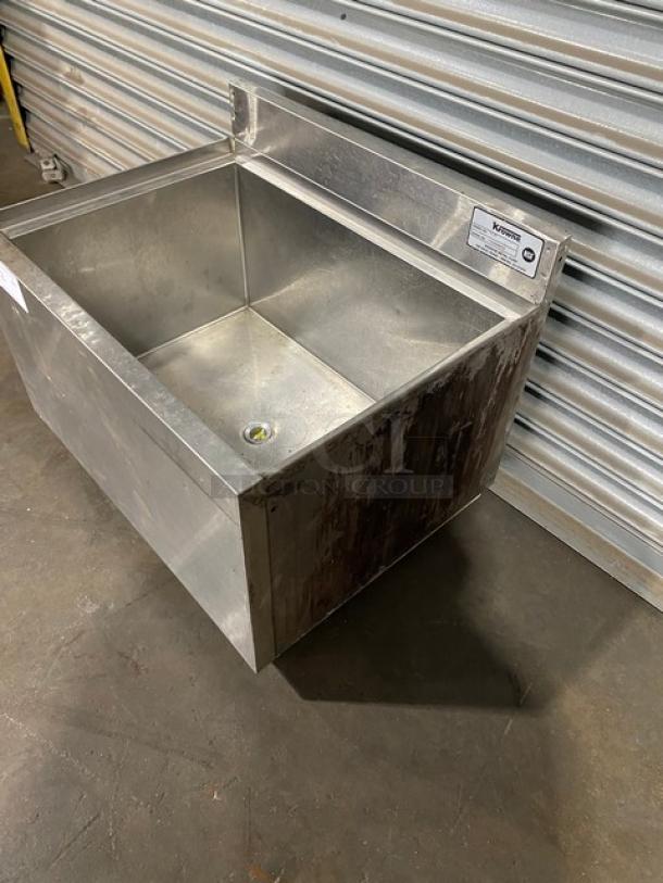 Krowne Commercial Stainless Steel Under Bar Ice Bin/Cocktail Unit! With Back Splash & Drain Hole! Model: 18-24 SN: 03030006010! On Legs! - Image 2 of 7