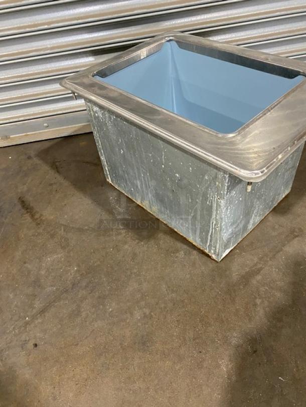Delfield Commercial Stainless Steel Drop In Ice Chest/Bin! With Drain Hole! Model: 305 SN: 1302150000389! - Image 3 of 9
