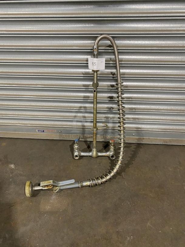 Commercial Stainless Steel Mounted Pre-Rinse Unit! With Sprayer! - Image 1 of 5