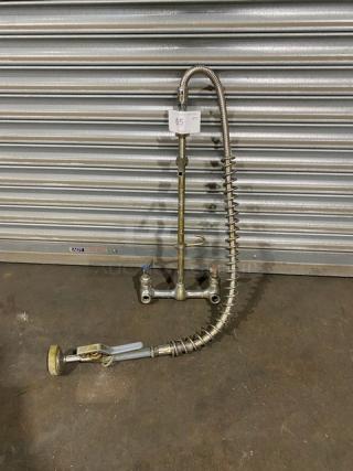Commercial Stainless Steel Mounted Pre-Rinse Unit! With Sprayer!