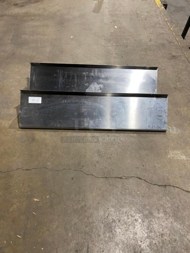 Commercial Stainless Steel 48" x 12" Wall Mounted Storage Shelves! 2X Your Bid! - Image 1 of 8