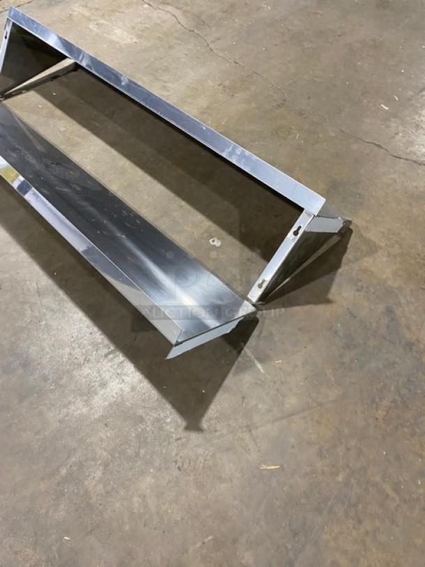 Commercial Stainless Steel 48" x 12" Wall Mounted Storage Shelves! 2X Your Bid! - Image 4 of 8