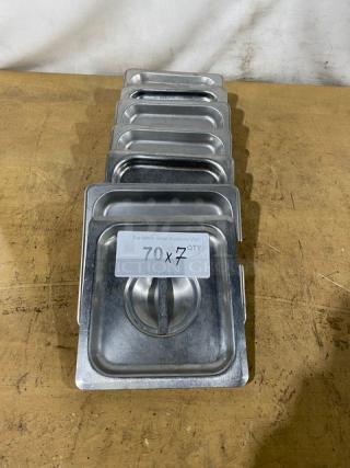 Winco Commercial Stainless Steel Slotted Steamtable/Hotel Pan Covers! 7X Your Bid!