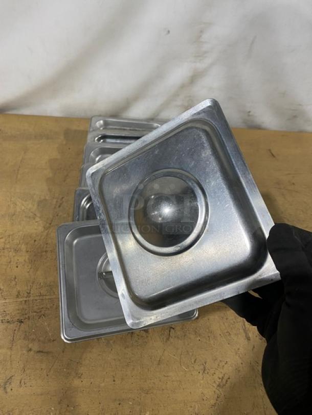 Winco Commercial Stainless Steel Slotted Steamtable/Hotel Pan Covers! 7X Your Bid! - Image 3 of 7