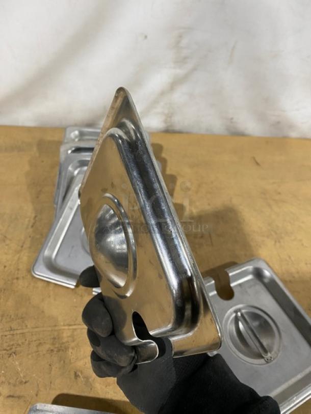 Winco Commercial Stainless Steel Slotted Steamtable/Hotel Pan Covers! 7X Your Bid! - Image 5 of 7