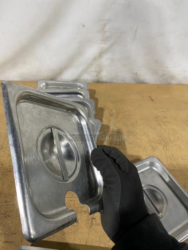 Winco Commercial Stainless Steel Slotted Steamtable/Hotel Pan Covers! 7X Your Bid! - Image 6 of 7