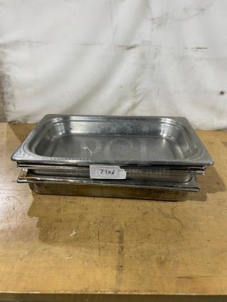 Mixed Commercial Stainless Steel Steamtable/Hotel Pans! 6X Your Bid!