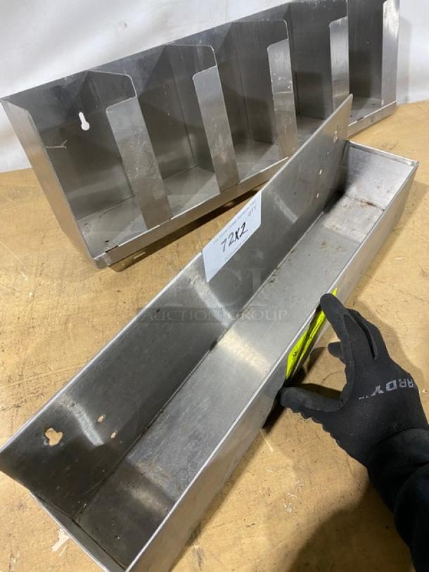 Commercial Stainless Steel Underbar Speed Rails/Racks! 2X Your Bid! - Image 5 of 7