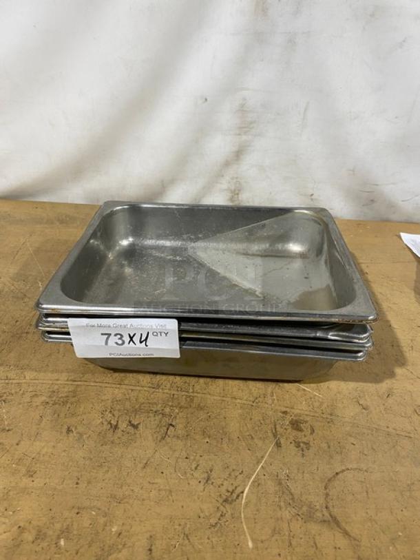 Commercial Stainless Steel Steamtable/Hotel Pans! 4X Your Bid! - Image 1 of 6